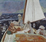 Поль Синьяк со своими друзьями на яхте - Боннар, Пьер