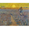 Сеятель на закате солнца (Sower with Setting Sun (after Millet)), 1888 - Гог, Винсент ван