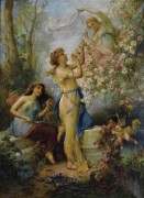 Венера со спутницами и путто - Зацка, Ханс