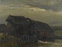 Водяная мельница в Опветтене (Watermill at Opwetten), 1884 - Гог, Винсент ван