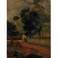 Пейзаж (Лошадь на дороге), 1899 - Гоген, Поль 