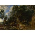 Пейзаж с водопоем -  Рубенс, Питер Пауль