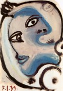 Голова женщины, 1939 - Пикассо, Пабло