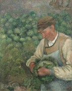 Садовник с капустой - Писсарро, Камиль