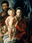 Святое Семейство с маленьким Иоанном Крестителем - Йорданс, Якоб