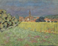Пшеничное поле и церковь - Боннар, Пьер