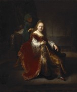 Женщина за туалетом - Рембрандт, Харменс ван Рейн
