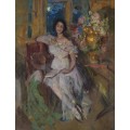 Портрет сидящей леди - Коровин, Константин Алексеевич