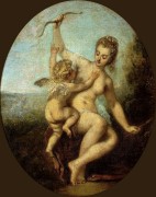 Венера, обезоруживающая Амура - Ватто, Жан Антуан
