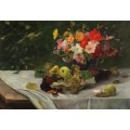 Натюрморт с цветами и фруктами - Забелицкий, Алоис