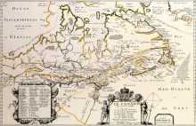 Древняя карта Канады