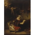 Святое семейство и ангелы - Рембрандт, Харменс ван Рейн