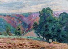 Пейзаж Крез, руины замка Крозан, 1905 - Гийомен, Арманд