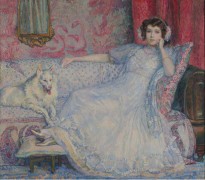 Дама в белом (Портрет мадам Хелен Келлер), 1907 - Рейссельберге, Тео ван