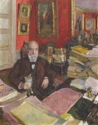Журналист Теодор Дюре в своем кабинете - Вюйар, Эдуард