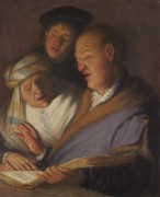Три музыканта (Аллегория слуха) - Рембрандт, Харменс ван Рейн