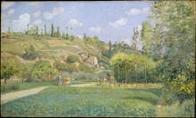 Пастух на Валермель, Овер-сюр-Уаз, 1874 - Писсарро, Камиль
