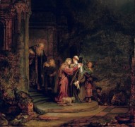 Встреча Марии и Елизаветы - Рембрандт, Харменс ван Рейн