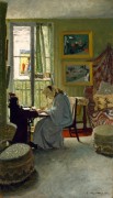 Женщина, пишущая в комнате - Валлоттон, Феликс 