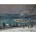 Шлюз Моста искусств, зима, 1913 - Люс, Максимильен