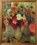 Ваза с георгинами - Диф, Марсель