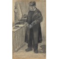 Мужчина чистит сапог  (Man Polishing a Boot), 1882 - Гог, Винсент ван