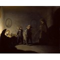 Сценка в интерьере - Рембрандт, Харменс ван Рейн