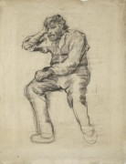 Сидящий мужчина с бородой (Seated Man with a Beard), 1886 - Гог, Винсент ван