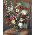 Тюльпаны и анемоны на стуле, 1950 - Диф, Марсель