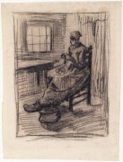 Женщина, чистящая картошку, 1885 - Гог, Винсент ван