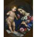 Мадонна с младенцем и цветами - Дольчи, Карло