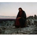Христос в пустыне - Крамской, Иван