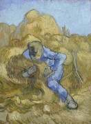 Крестьянин вяжет снопы, по работе Милле (The Sheaf-Binder (after Millet), 1889 - Гог, Винсент ван