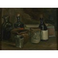 Натюрморт с бутылками и глиняной посудой (Still Life with Bottles and Earthenware), 1884-85 - Гог, Винсент ван