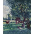 Бесси-сюр-Кюр, крестьяне со стадом коров, 1906 - Люс, Максимильен