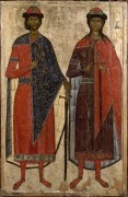 Свв.Борис и Глеб (середина XIV в) (142.5 х 94.3 см)
