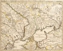 Карта Украины 1745