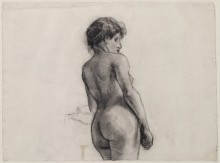 Стоящая обнаженная, вид сзади (Standing Female Nude Seen from the Back), 1886 01 - Гог, Винсент ван