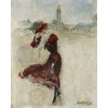 Парижанка в красном платье - Беро, Жан 