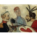 Энсор и генерал Леман обсуждают картину, 1890 - Энсор, Джеймс