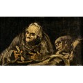 Старики едят суп (черные картины) - Гойя, Франсиско Хосе де