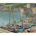 Рыбацкие лодки на берегу в Коллиуре, 1920 - Мартен, Анри Жан Гийом
