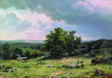 Вид в окрестностях Дюссельдорфа, 1865 - Шишкин, Иван Иванович