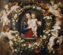 Мадонна с Младенцем в цветочной гирлянде - Брейгель, Ян (Старший)