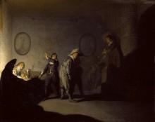 Сценка в интерьере - Рембрандт, Харменс ван Рейн