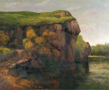 Пейзаж со скалами - Курбе, Гюстав