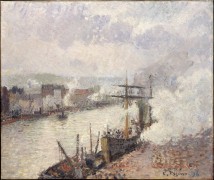 Пароходы в порту Руан, 1896 - Писсарро, Камиль