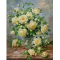 Розы принцессы Дианы в стеклянной вазе - Вильямс, Альберт