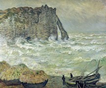 Бурное море в Этрета, 1883 - Моне, Клод
