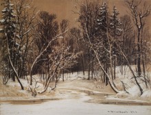 Лес зимой, 1884 - Шишкин, Иван Иванович